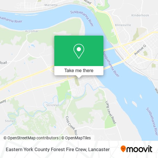 Eastern York County Forest Fire Crew map