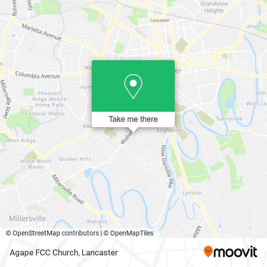 Agape FCC Church map