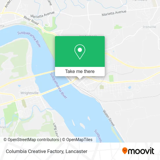 Columbia Creative Factory map