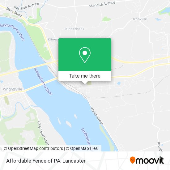 Mapa de Affordable Fence of PA
