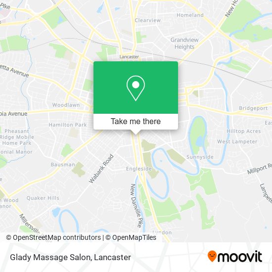 Glady Massage Salon map