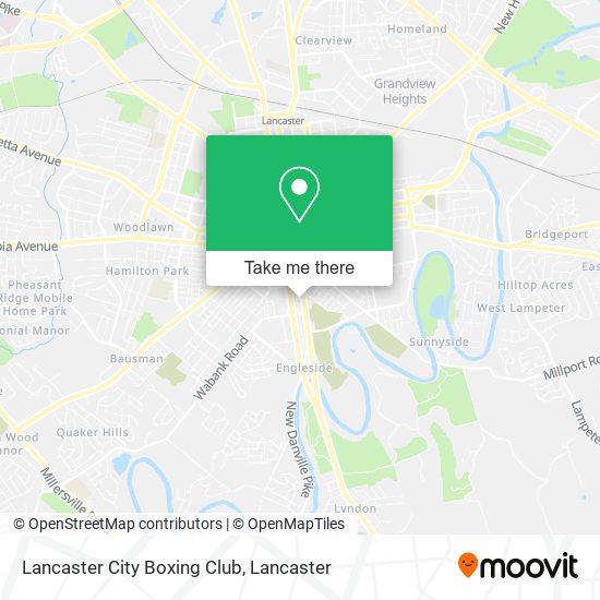 Lancaster City Boxing Club map