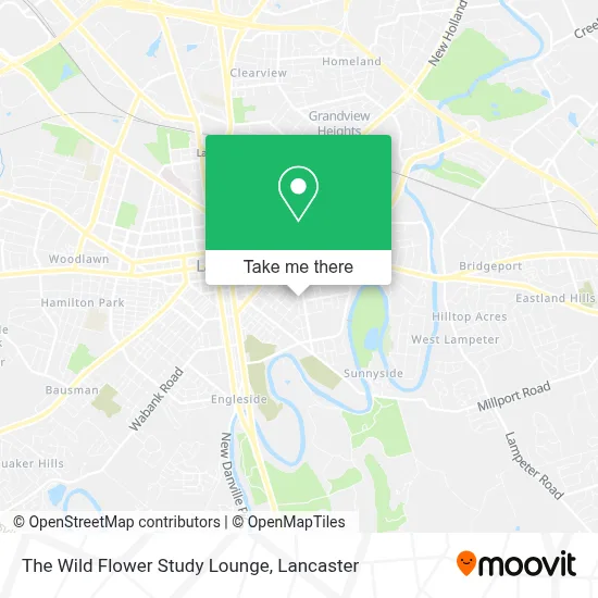 The Wild Flower Study Lounge map