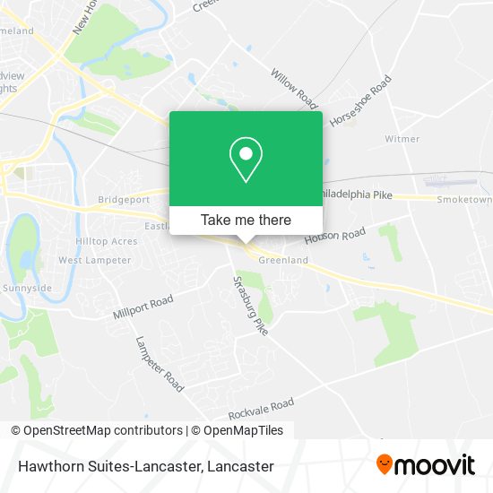 Hawthorn Suites-Lancaster map