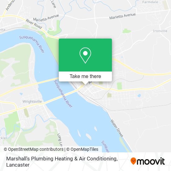 Marshall's Plumbing Heating & Air Conditioning map