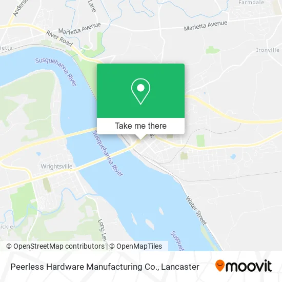 Peerless Hardware Manufacturing Co. map