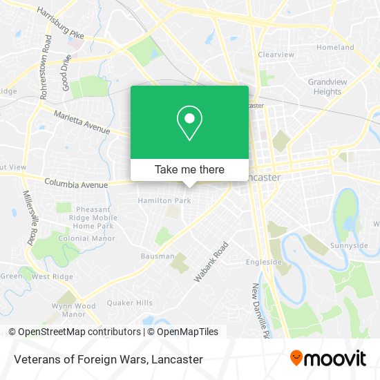 Mapa de Veterans of Foreign Wars