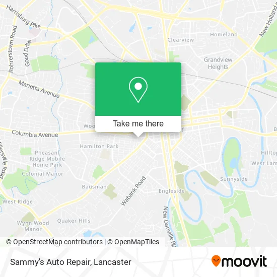 Sammy's Auto Repair map