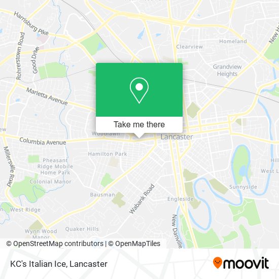 Mapa de KC's Italian Ice