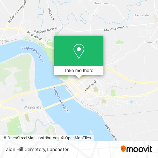 Zion Hill Cemetery map