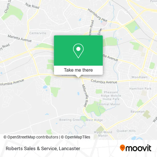 Roberts Sales & Service map