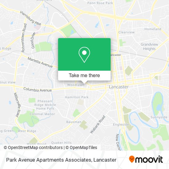 Park Avenue Apartments Associates map