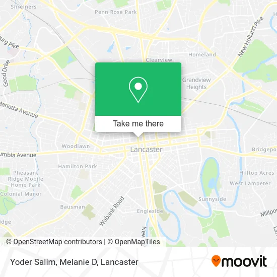 Yoder Salim, Melanie D map