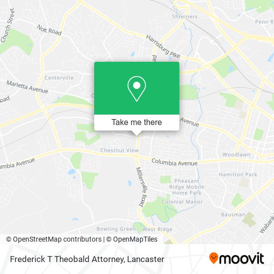 Mapa de Frederick T Theobald Attorney