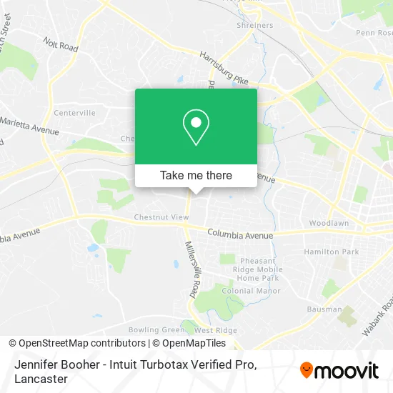 Mapa de Jennifer Booher - Intuit Turbotax Verified Pro