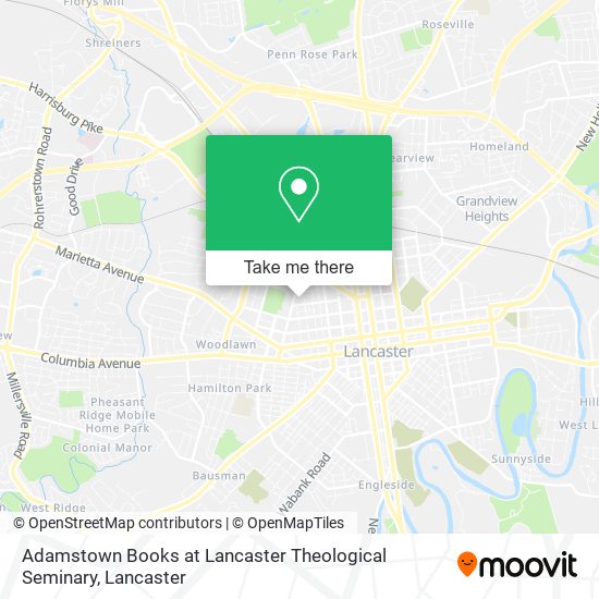 Mapa de Adamstown Books at Lancaster Theological Seminary