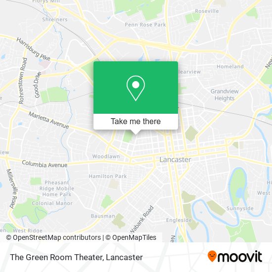 Mapa de The Green Room Theater