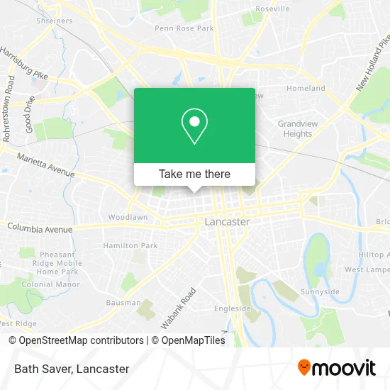 Bath Saver map