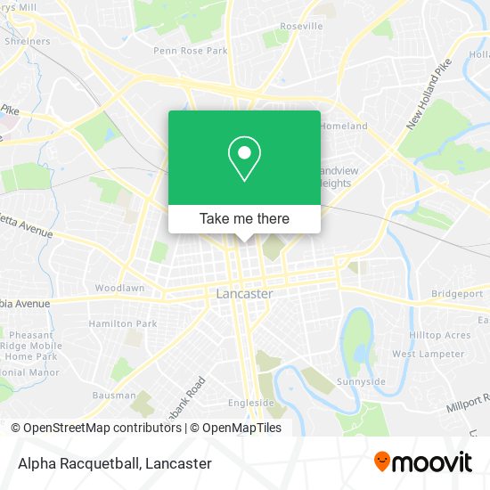 Alpha Racquetball map
