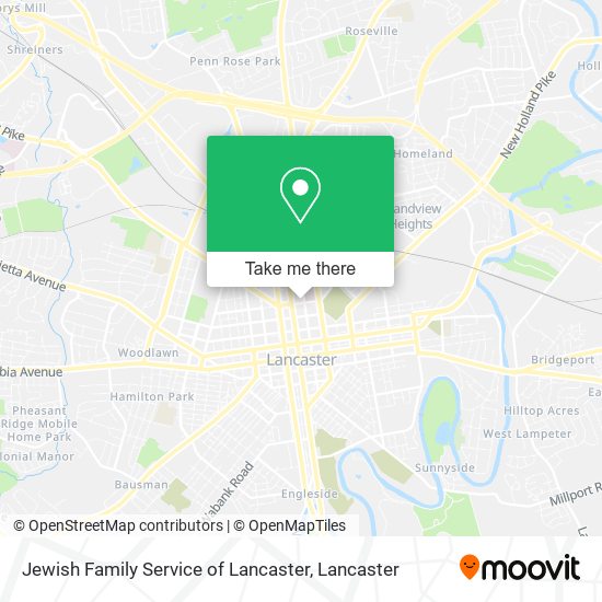 Mapa de Jewish Family Service of Lancaster