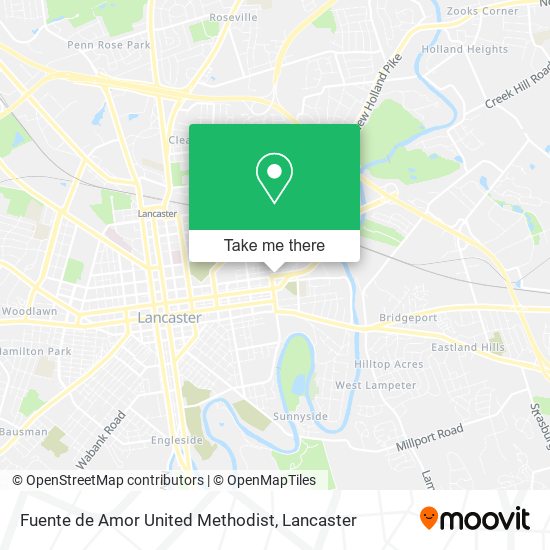 Mapa de Fuente de Amor United Methodist