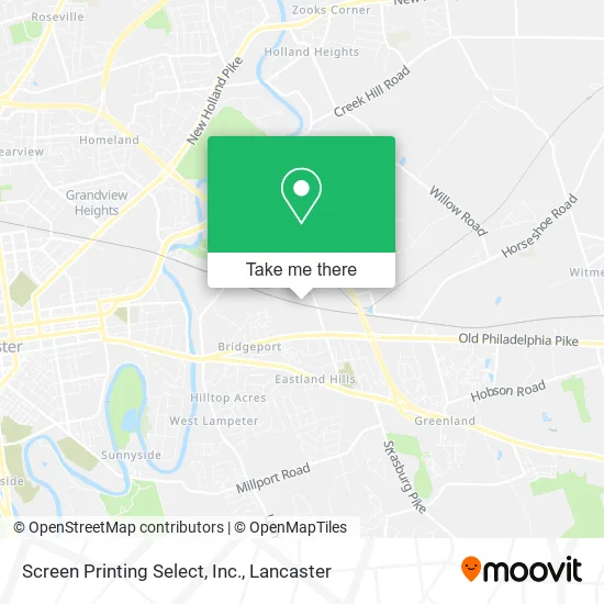 Screen Printing Select, Inc. map