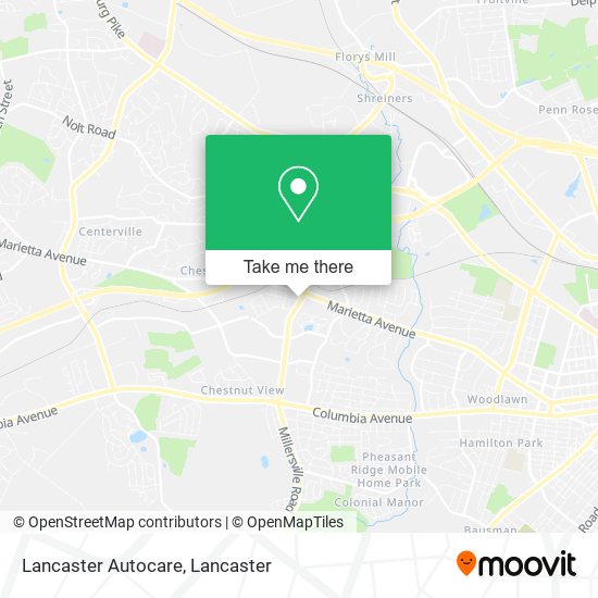 Mapa de Lancaster Autocare