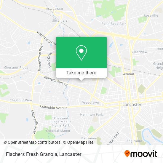 Mapa de Fischers Fresh Granola