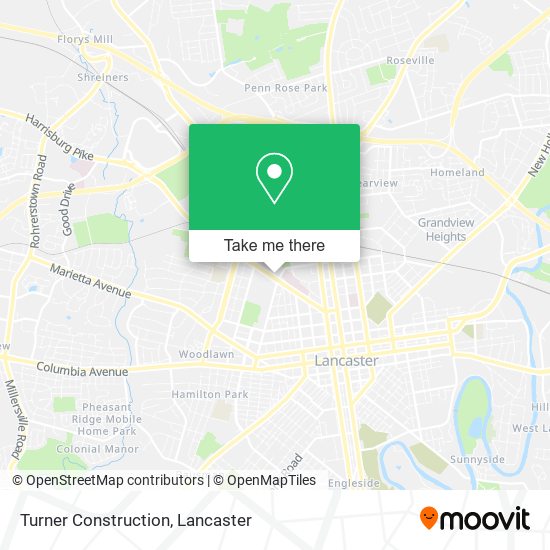 Mapa de Turner Construction