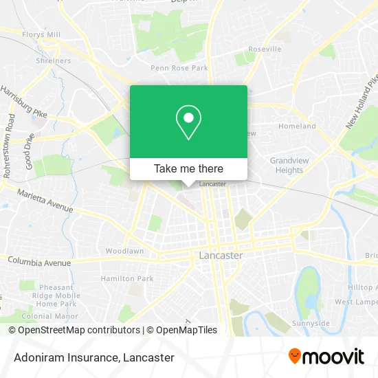 Adoniram Insurance map