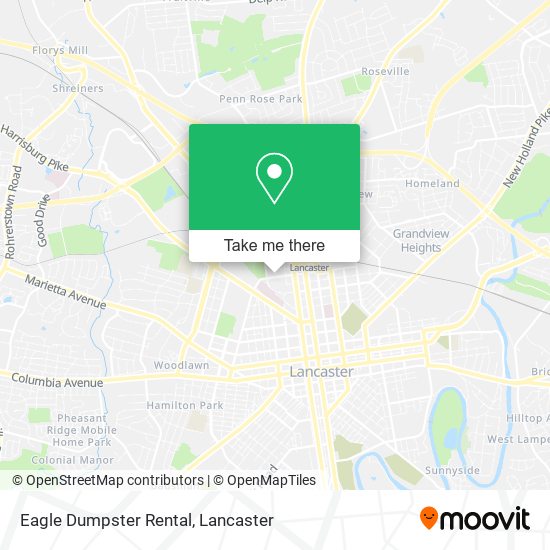 Eagle Dumpster Rental map