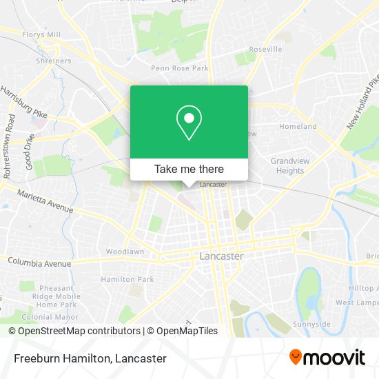 Freeburn Hamilton map