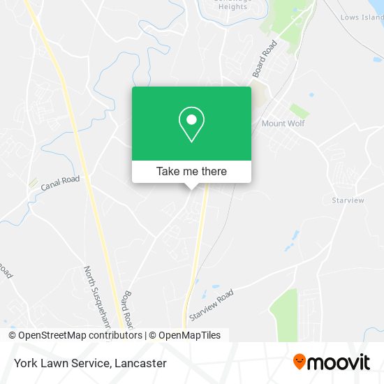 York Lawn Service map