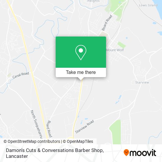 Damon's Cuts & Conversations Barber Shop map