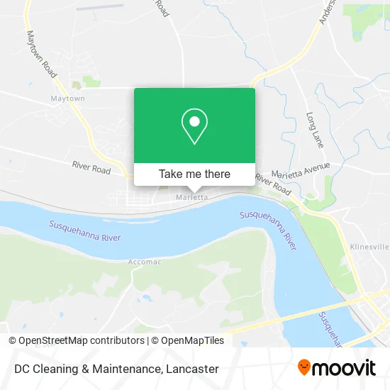 DC Cleaning & Maintenance map