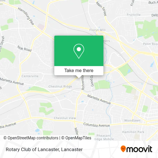 Rotary Club of Lancaster map