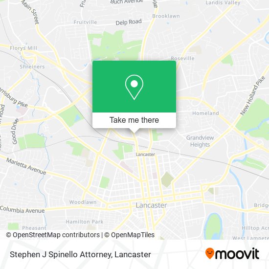 Stephen J Spinello Attorney map