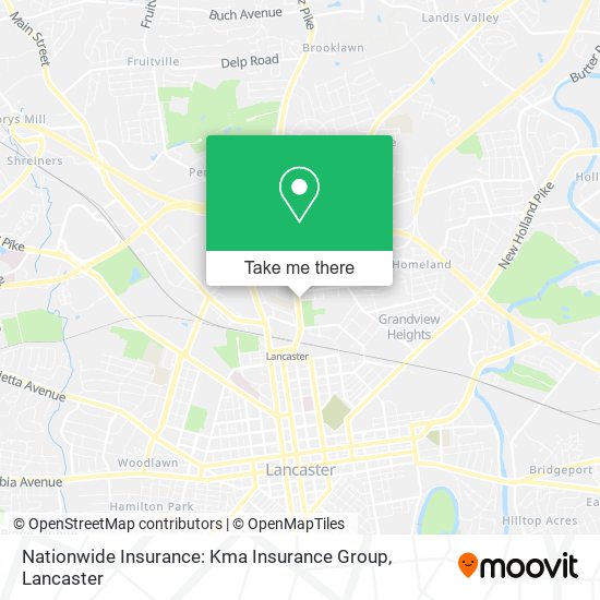 Mapa de Nationwide Insurance: Kma Insurance Group