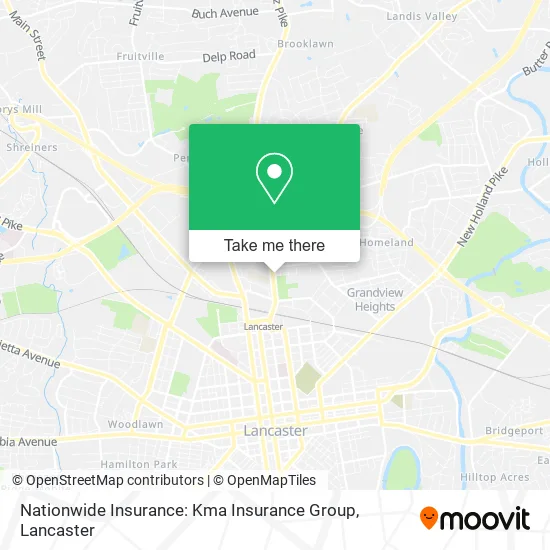 Nationwide Insurance: Kma Insurance Group map