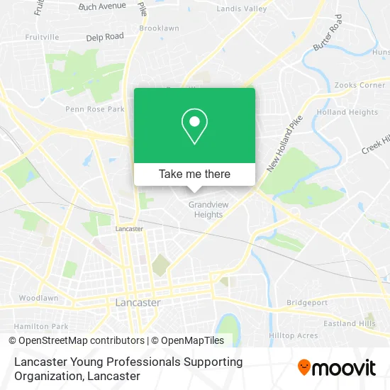 Lancaster Young Professionals Supporting Organization map