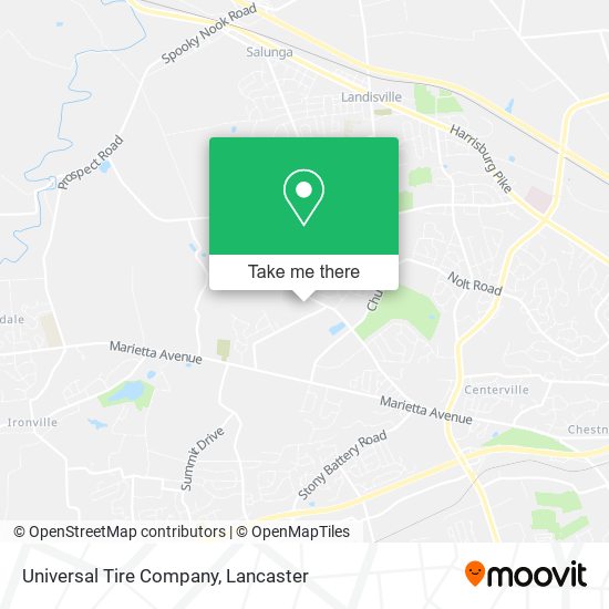 Universal Tire Company map