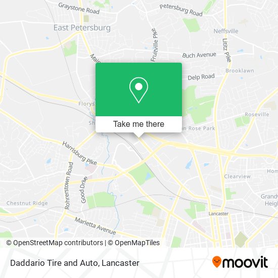 Daddario Tire and Auto map