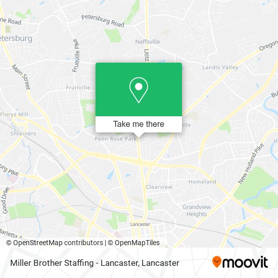 Mapa de Miller Brother Staffing - Lancaster