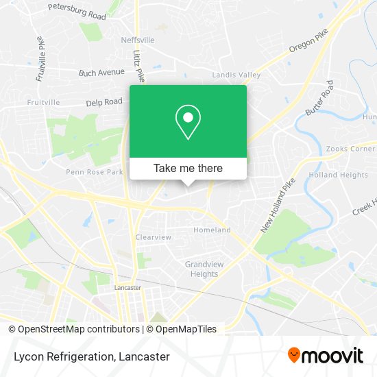 Lycon Refrigeration map