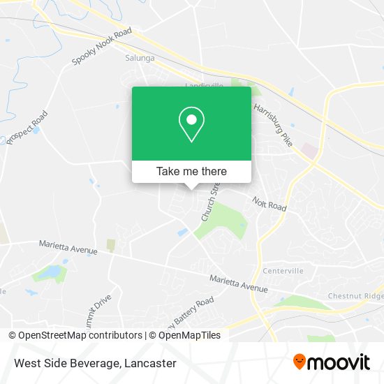 Mapa de West Side Beverage