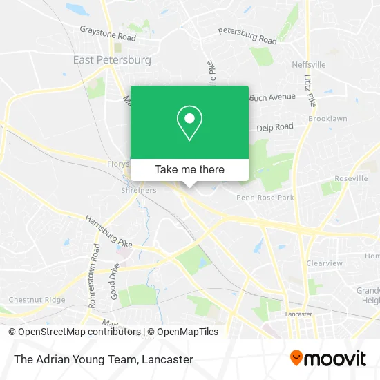 The Adrian Young Team map