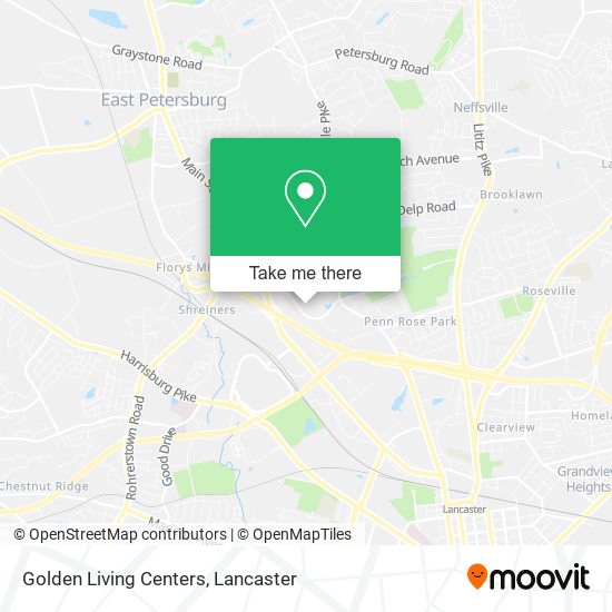 Golden Living Centers map