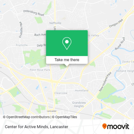 Center for Active Minds map