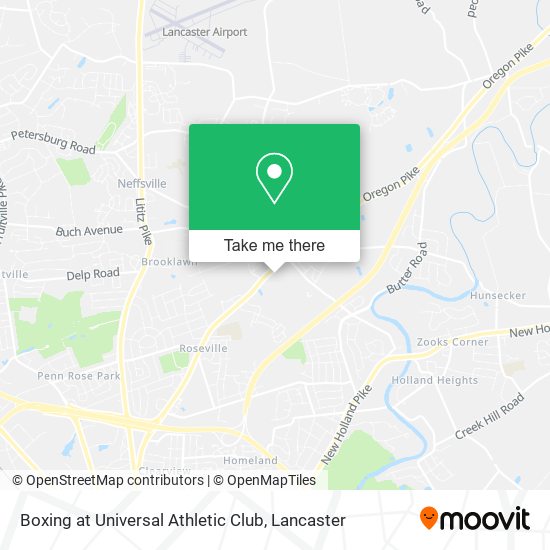 Boxing at Universal Athletic Club map