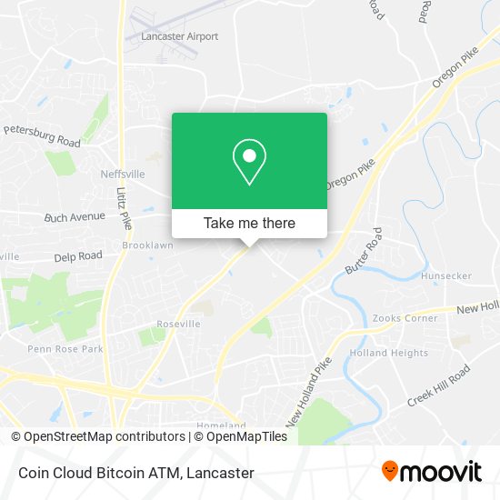 Mapa de Coin Cloud Bitcoin ATM